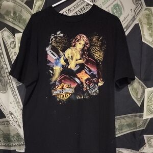 Harley-Davidson Black Tee with Bold Graphic